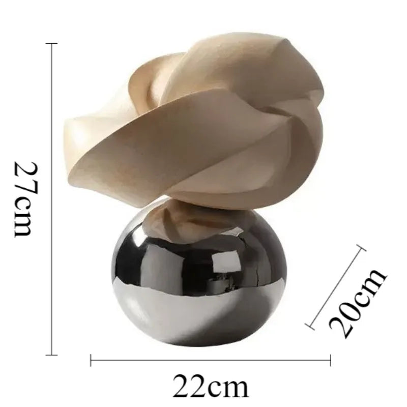 Twisted Sculptures Geometric Sculpture Modern Creative Interior Ornaments Aesthetic Luxury Art Desk Accessories Home Decorations